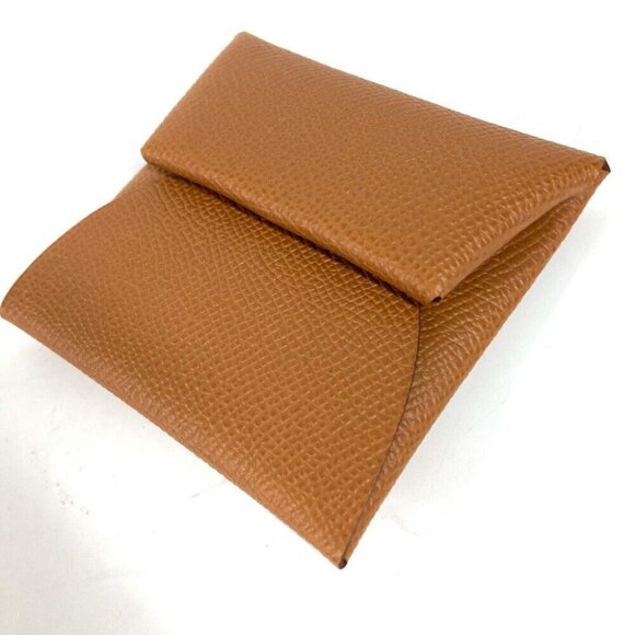 HERMES Bastia Wallet Coin Compartment coin purse Epsom Gold Unused - Picture 15 of 16